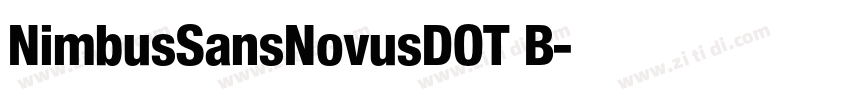 NimbusSansNovusDOT B字体转换